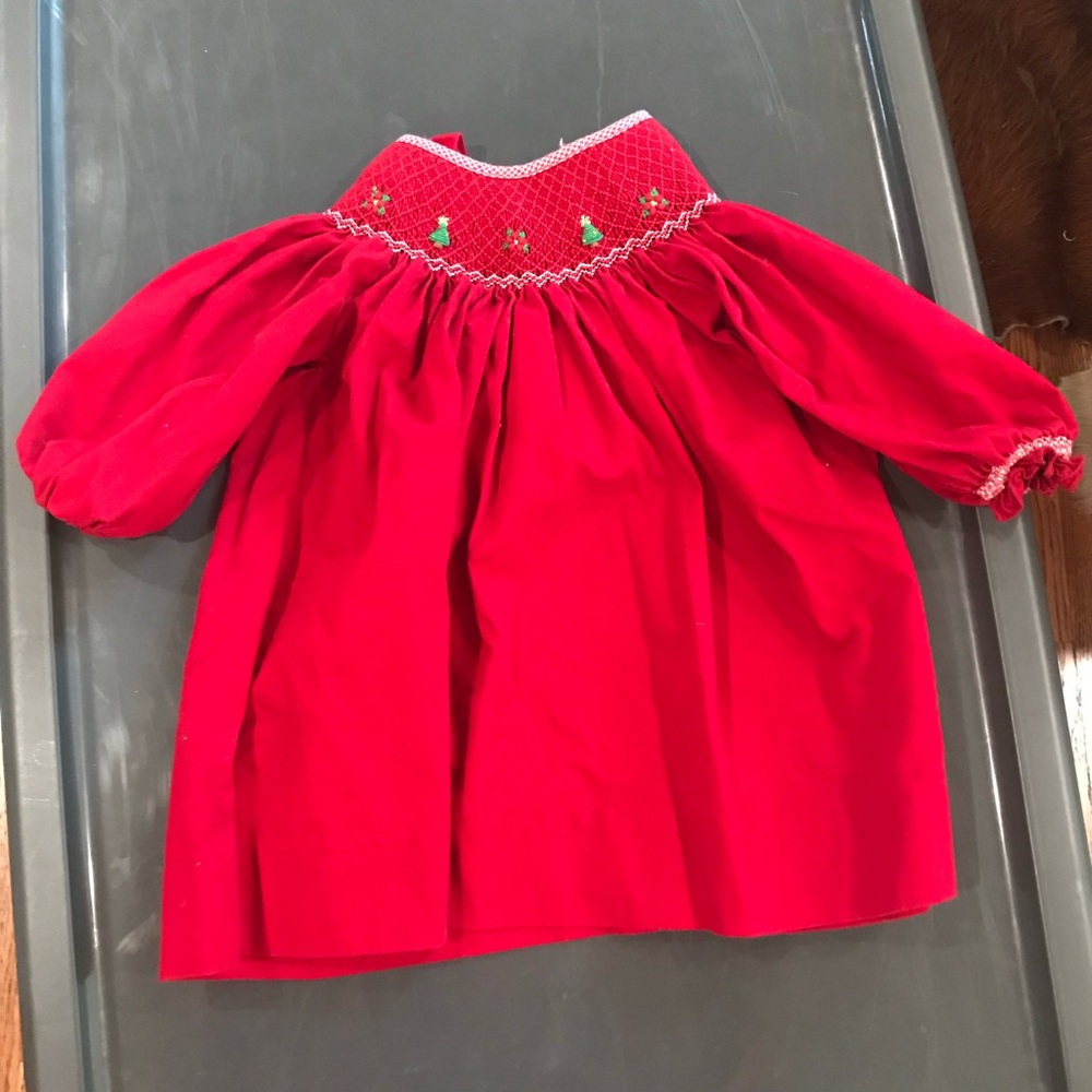 Petite Ami Holiday Smocked Gown